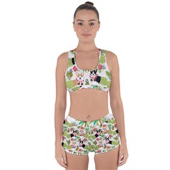 Hula Corgis Fabric Racerback Boyleg Bikini Set