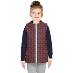 Black And Red Quilted Design Kid s Puffer Vest