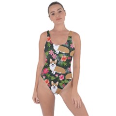 Welsh Corgi Hawaiian Pattern Florals Tropical Summer Dog Bring Sexy Back Swimsuit by Celenk