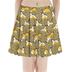 Sleeping Corgi Pleated Mini Skirt by Celenk