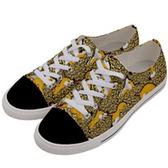 Sleeping Corgi Women s Low Top Canvas Sneakers