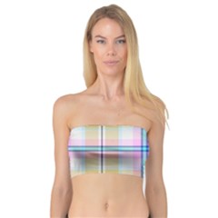 Pink And Yellow Plaid Bandeau Top by allthingseveryone