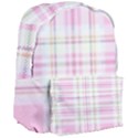 Pink Pastel Plaid Giant Full Print Backpack View3