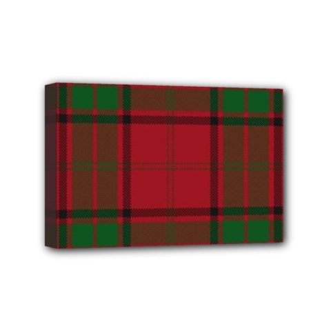 Red And Green Tartan Plaid Mini Canvas 6  X 4  by allthingseveryone