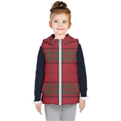 Red And Green Tartan Plaid Kid s Puffer Vest by allthingseveryone