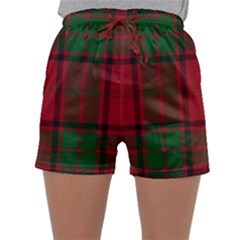 Red And Green Tartan Plaid Sleepwear Shorts by allthingseveryone