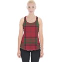 Red And Green Tartan Plaid Piece Up Tank Top View1