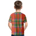 Orange And Green Plaid Kids  Cotton Tee View2