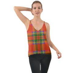 Orange And Green Plaid Cami