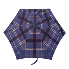 Purple Heather Plaid Mini Folding Umbrellas by allthingseveryone