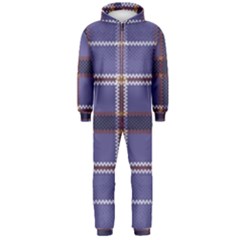 Purple Heather Plaid Hooded Jumpsuit (men)  by allthingseveryone