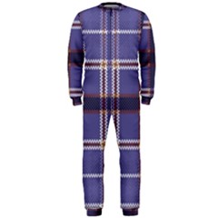 Purple Heather Plaid Onepiece Jumpsuit (men)  by allthingseveryone