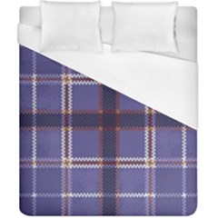 Purple Heather Plaid Duvet Cover (california King Size) by allthingseveryone