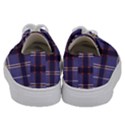 Purple Heather Plaid Kids  Low Top Canvas Sneakers View4