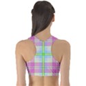 Pink And Blue Plaid Sports Bra View2