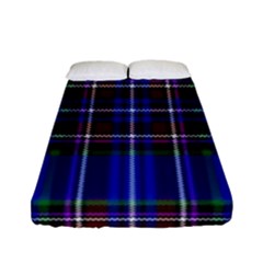 Bright Blue Plaid Fitted Sheet (full/ Double Size) by allthingseveryone