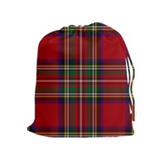 Red Tartan Plaid Drawstring Pouches (extra Large) by allthingseveryone