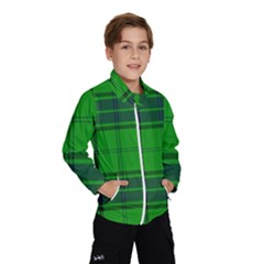 Green And Blue Plaid Wind Breaker (kids) by allthingseveryone