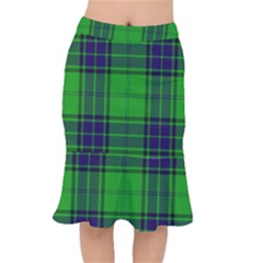 Green And Blue Plaid Mermaid Skirt by allthingseveryone