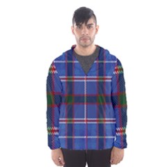 Blue Heather Plaid Hooded Wind Breaker (men) by allthingseveryone