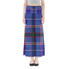 Blue Heather Plaid Full Length Maxi Skirt by allthingseveryone