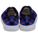 Blue Heather Plaid Kids  Classic Low Top Sneakers View4