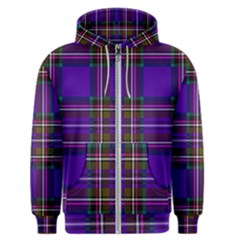 Purple Tartan Plaid Men s Zipper Hoodie by allthingseveryone