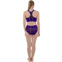 Purple Tartan Plaid Racer Back Bikini Set View2