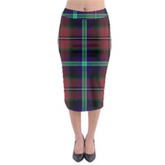 Purple And Red Tartan Plaid Midi Pencil Skirt by allthingseveryone