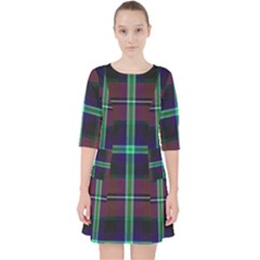 Purple And Red Tartan Plaid Pocket Dress by allthingseveryone