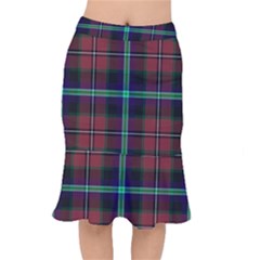 Purple And Red Tartan Plaid Mermaid Skirt by allthingseveryone