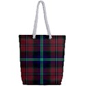 Purple And Red Tartan Plaid Full Print Rope Handle Bag (Small) View2