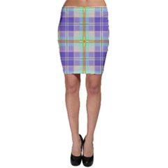 Blue And Yellow Plaid Bodycon Skirt by allthingseveryone