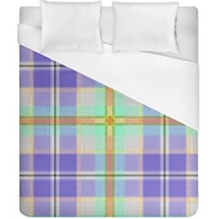 Blue And Yellow Plaid Duvet Cover (california King Size) by allthingseveryone