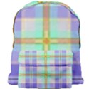 Blue And Yellow Plaid Giant Full Print Backpack View1