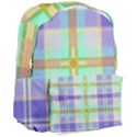 Blue And Yellow Plaid Giant Full Print Backpack View3