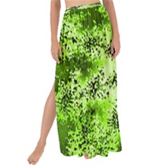 Lime Green Starburst Fractal Maxi Chiffon Tie-up Sarong