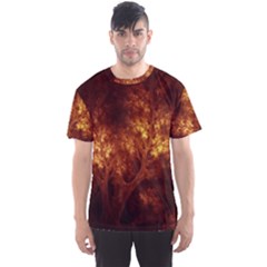 Artsy Brown Trees Men s Sports Mesh Tee