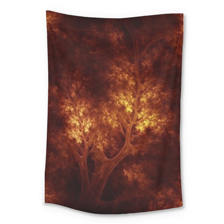 Artsy Brown Trees Large Tapestry