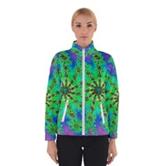 Green Psychedelic Starburst Fractal Winterwear