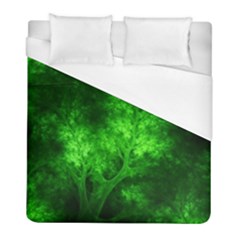 Artsy Bright Green Trees Duvet Cover (full/ Double Size)