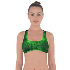 Artsy Bright Green Trees Got No Strings Sports Bra by allthingseveryone