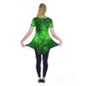 Artsy Bright Green Trees Short Sleeve Tunic  View2