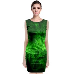 Artsy Bright Green Trees Classic Sleeveless Midi Dress by allthingseveryone