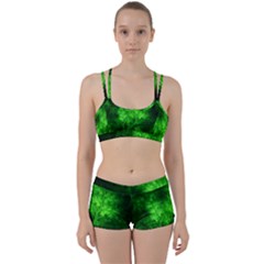 Artsy Bright Green Trees Women s Sports Set