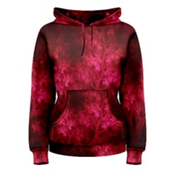 Artsy Red Trees Women s Pullover Hoodie