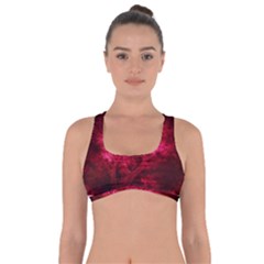 Artsy Red Trees Got No Strings Sports Bra