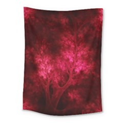 Artsy Red Trees Medium Tapestry