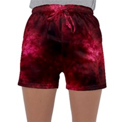 Artsy Red Trees Sleepwear Shorts