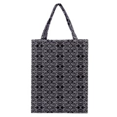 Black And White Ethnic Pattern Classic Tote Bag by dflcprints